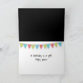 Happy Birthday met Polka Dot Balloon Kaart (Binnen)