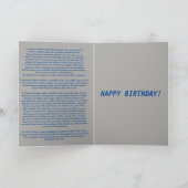 Happy Birthday Metal Snake Kaart (Binnen)