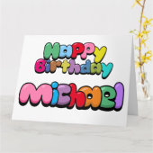 Happy Birthday Michael Kaart (Gele Bloem)
