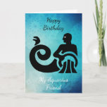 Happy Birthday mijn Aquarius Friend, Zodiac Sign Kaart<br><div class="desc">Happy Birthday,  mijn Aquarius vriend,  Zodiac Horoscope Sign</div>