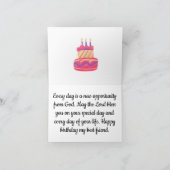 Happy Birthday mijn beste vriend Bedankkaart (Binnen)