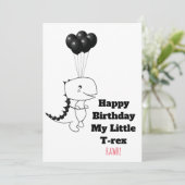 Happy Birthday Mijn kleine T-rex - Funny Quote (Staand voorkant)
