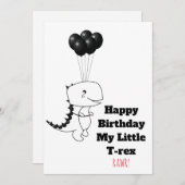Happy Birthday Mijn kleine T-rex - Funny Quote (Voorkant / Achterkant)