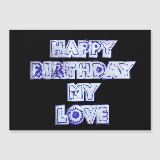 Happy Birthday Mijn liefde (Voorkant)