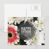 Happy Birthday Mijn liefde Briefkaart (Voorkant / Achterkant)