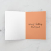 Happy Birthday Mijn vriend Kaart (Binnen)