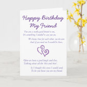 Happy Birthday Mijn vriend Kaart (Gele Bloem)