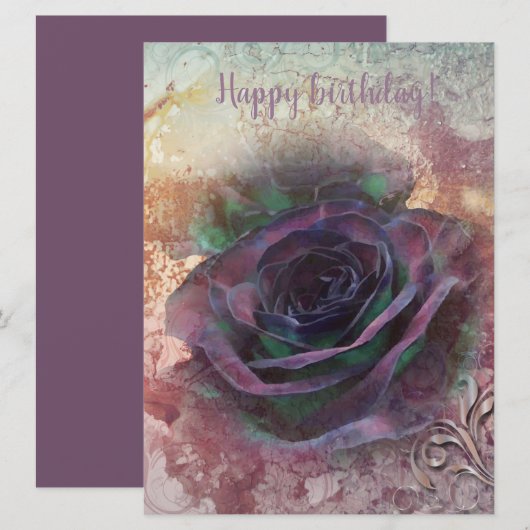 Happy Birthday, mijn Wild Irish Roos (Voorkant / Achterkant)