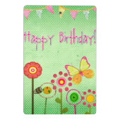 Happy Birthday Mini Klembord (Achterkant)