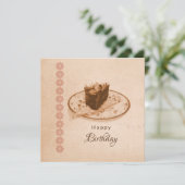 Happy Birthday-minimalistische kaart (Staand voorkant)