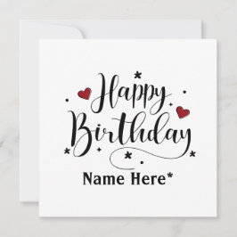 Happy Birthday-minimalistische typografie