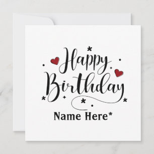Happy Birthday-minimalistische typografie