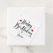 Happy Birthday-minimalistische typografie Bedankjes Labels (In situ)