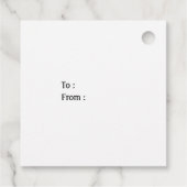 Happy Birthday-minimalistische typografie Bedankjes Labels (Achterkant)