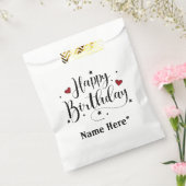 Happy Birthday-minimalistische typografie Bedankzakje (Gezegeld)