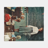 Happy Birthday, Miss Jones van Norman Rockwell Fleece Deken (Voorkant (Horizontaal))