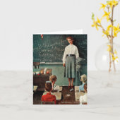 Happy Birthday, Miss Jones van Norman Rockwell Kaart (Gele Bloem)