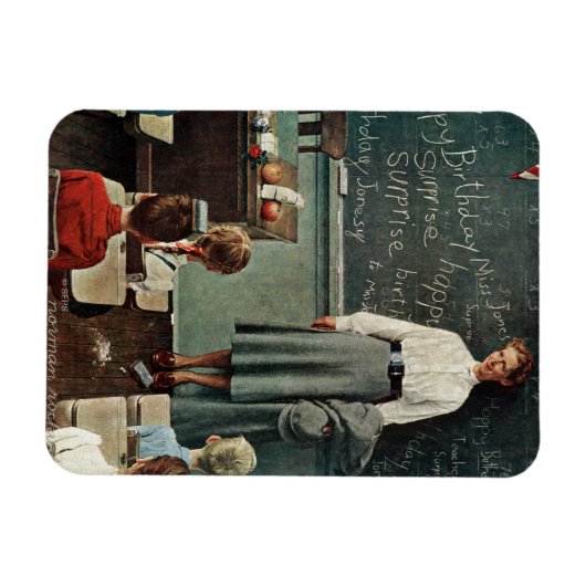 Happy Birthday, Miss Jones van Norman Rockwell Magneet (Horizontaal)