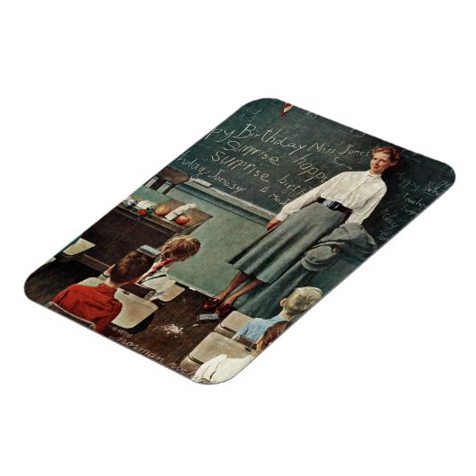 Happy Birthday, Miss Jones van Norman Rockwell Magneet (Linkerzijde)
