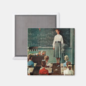 Happy Birthday, Miss Jones van Norman Rockwell Magneet (Voorkant / Achterkant)