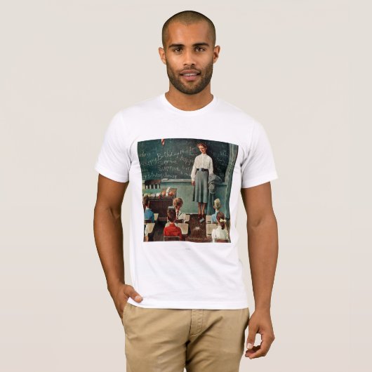 Happy Birthday, Miss Jones van Norman Rockwell T-shirt (Voorkant volledig)