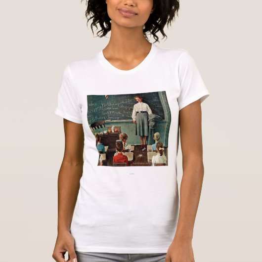 Happy Birthday, Miss Jones van Norman Rockwell T-shirt (Voorkant)