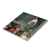Happy Birthday, Miss Jones van Norman Rockwell Tegeltje (Zijkant)