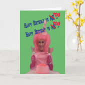 Happy Birthday Miz Cotton Kaart (Gele Bloem)