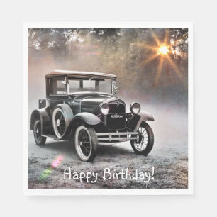 Happy Birthday Model A-auto Servet