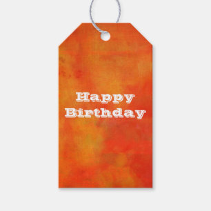 Happy Birthday Modern Abstract schilderij in Sinaa Cadeaulabel