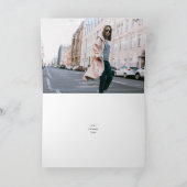 Happy Birthday Modern Foto Kaart (Binnen)