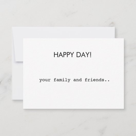 Happy Birthday Modern Luxury Elegant Custom RSVP Kaartje (Achterkant)