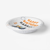 Happy Birthday Modern Monster Car Trucks Name Papieren Kommen (Gebogen)