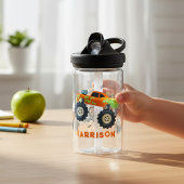 Happy Birthday Modern Monster Car Trucks Name Waterfles