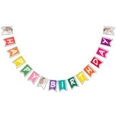 Happy Birthday Modern Simple Cool Photos Vlaggetjes (Alle)