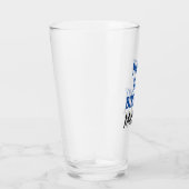 Happy Birthday Modern Typography Beer Pint Glas (Rechts)