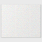 HAPPY BIRTHDAY moderne kleurrijke regenboogsproeie Cadeaupapier (Vlak)