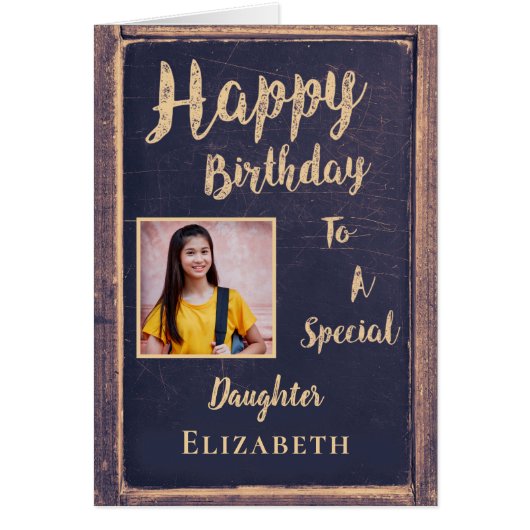 Happy Birthday moeder to Daughter Card (Voorkant)