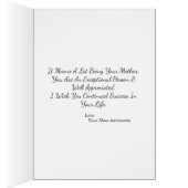 Happy Birthday moeder to Daughter Card (Binnen (Rechts))