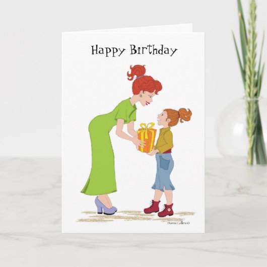Happy Birthday moederkaart Kaart (Voorkant)