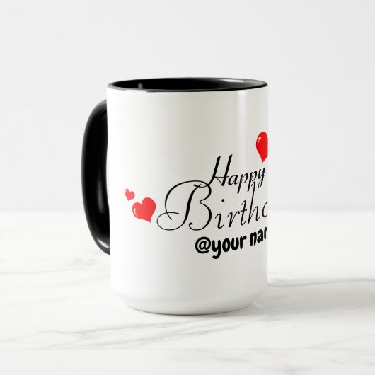 Happy Birthday mok (Voorkant links)