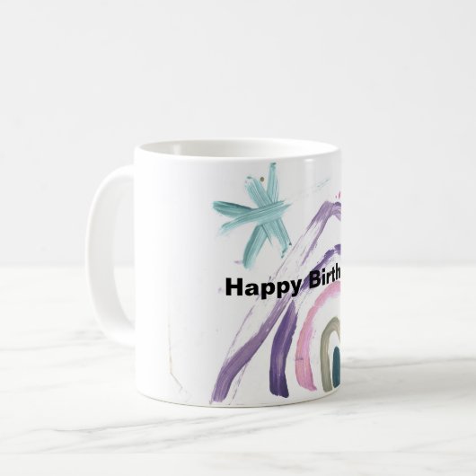 Happy Birthday mok (Voorkant links)
