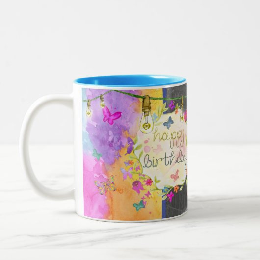 Happy Birthday Mok - Abstract - Vlinder (Links)