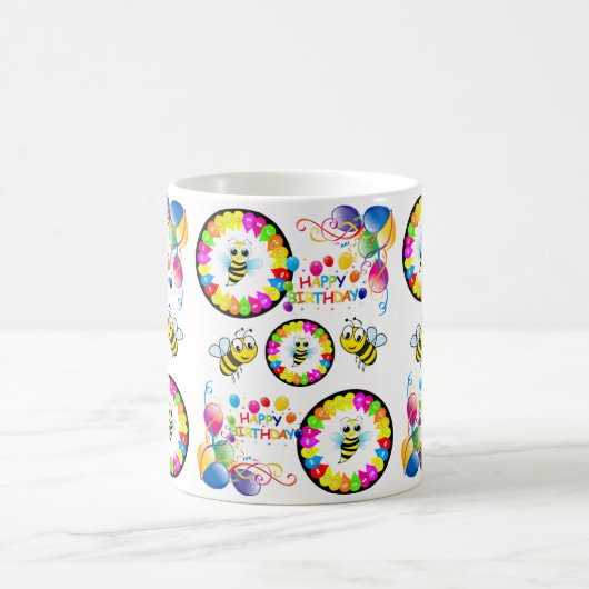 Happy Birthday Mok Balloons Bumblebee (Center)