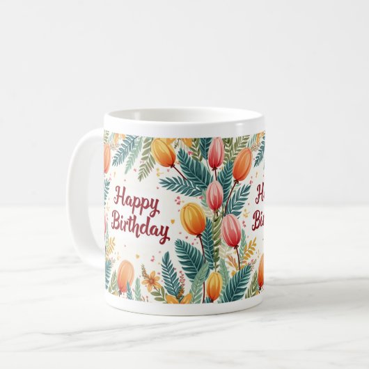 Happy Birthday mok Cup (Voorkant links)