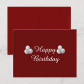 Happy Birthday Mok met ballonnen Briefkaart (Voorkant / Achterkant)