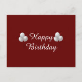 Happy Birthday Mok met ballonnen Briefkaart (Voorkant)