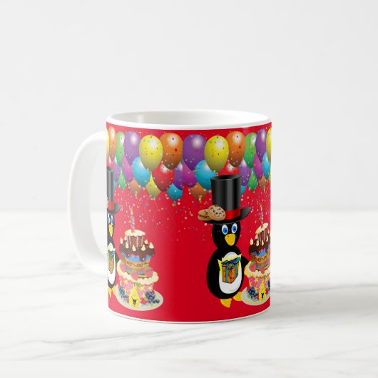 Happy Birthday Mok Penguin (Voorkant links)