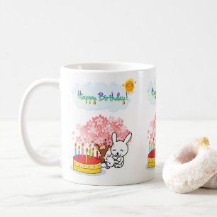 Happy Birthday Mok Rabbit Cake Sun