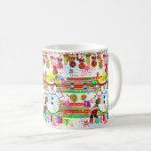 Happy Birthday Mok Snowman Santa Claus (Voorkant rechts)